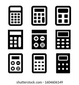 Calculator icon isolated sign symbol vector illustration - Collection of high quality black style vector icons
