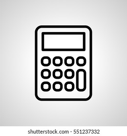 calculator icon. isolated sign symbol