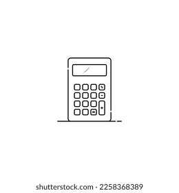 Calculator icon isolated vector graphics