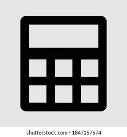 calculator icon isolated vector illustration