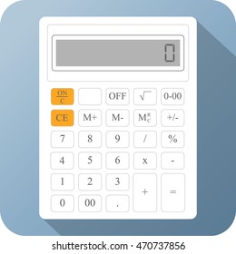 Calculator Icon. Isolated vector illustration for web design, icons and graphic elements