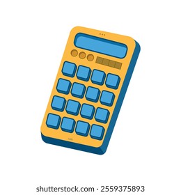 Calculator icon in isometric 3d style on a white background. Calculator icon isolated on white background for your web and mobile app design, Calculator logo concept