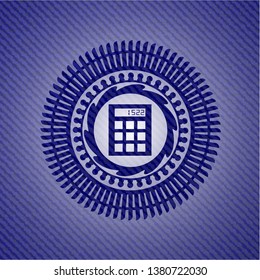 calculator icon with jean texture