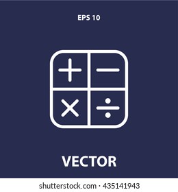 calculator icon. calculator line icon