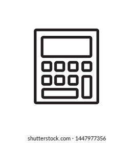 Calculator icon ,line symbol - vector
