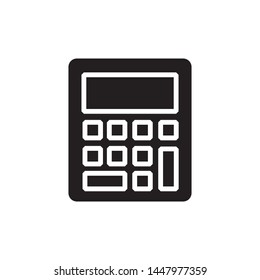 Calculator icon ,line symbol - vector