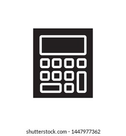 Calculator icon ,line symbol - vector