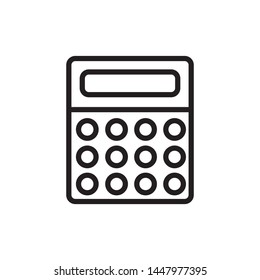 Calculator icon ,line symbol - vector
