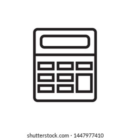 Calculator icon ,line symbol - vector