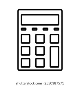 Calculator icon linear logo isolated