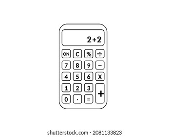 Calculator icon and Logo, can be used for educational elements and web development