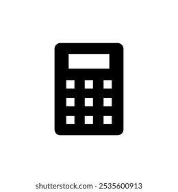 Calculator icon logo design. Accounting calculator sign and symbol.