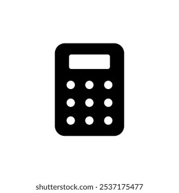 Calculator icon logo design. Accounting calculator sign and symbol.