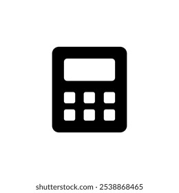 Calculator icon logo design. Accounting calculator sign and symbol.