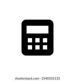 Calculator icon logo design. Accounting calculator sign and symbol.