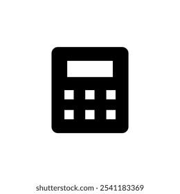 Calculator icon logo design. Accounting calculator sign and symbol.