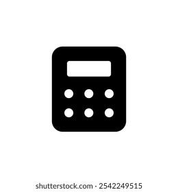 Calculator icon logo design. Accounting calculator sign and symbol.