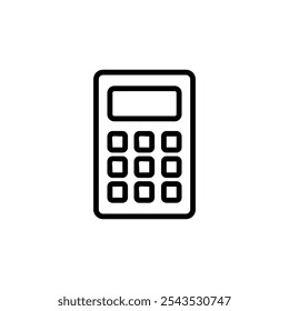 Calculator icon logo design. Accounting calculator sign and symbol.