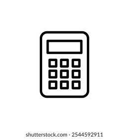 Calculator icon logo design. Accounting calculator sign and symbol.