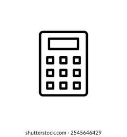 Calculator icon logo design. Accounting calculator sign and symbol.