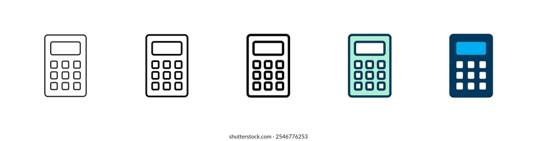 Calculator icon logo design. Accounting calculator sign and symbol.