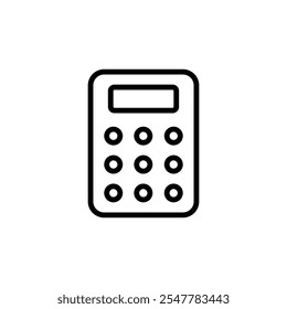 Calculator icon logo design. Accounting calculator sign and symbol.