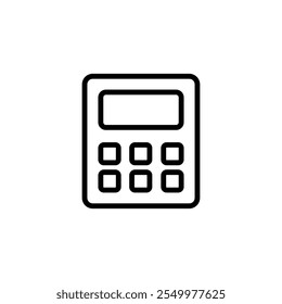 Calculator icon logo design. Accounting calculator sign and symbol.