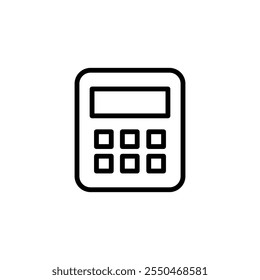 Calculator icon logo design. Accounting calculator sign and symbol.