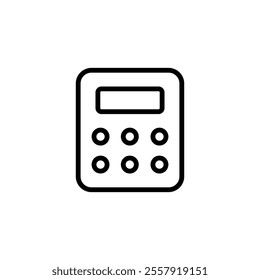 Calculator icon logo design. Accounting calculator sign and symbol.