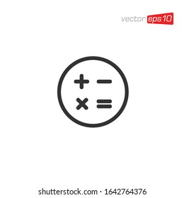 Calculator Icon Logo Design Vector