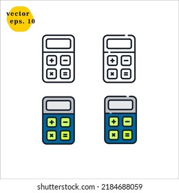 Calculator Icon Logo Design Vector Template