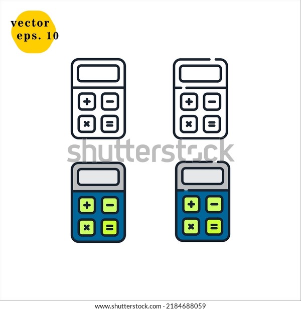 Calculator Icon Logo\
Design Vector\
Template