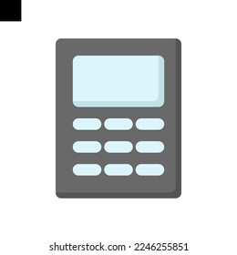 calculator icon logo flat style vector