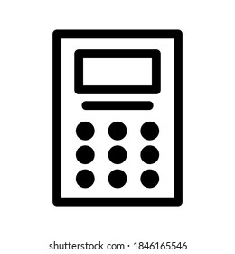 Calculator icon or logo isolated sign symbol vector illustration - high quality black style vector icons
