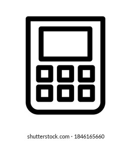 Calculator icon or logo isolated sign symbol vector illustration - high quality black style vector icons
