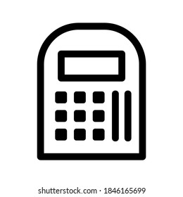 Calculator icon or logo isolated sign symbol vector illustration - high quality black style vector icons
