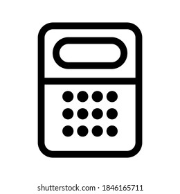 Calculator icon or logo isolated sign symbol vector illustration - high quality black style vector icons
