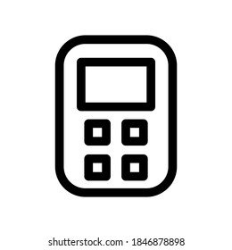 calculator icon or logo isolated sign symbol vector illustration - high quality black style vector icons
