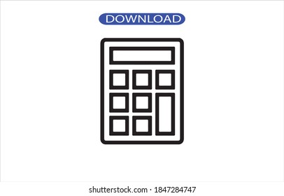 calculator icon or logo isolated sign symbol vector illustration - high quality black style vector icons.