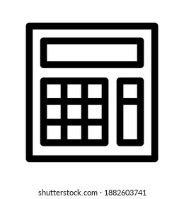 calculator icon or logo isolated sign symbol vector illustration - high quality black style vector icons
