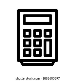 calculator icon or logo isolated sign symbol vector illustration - high quality black style vector icons
