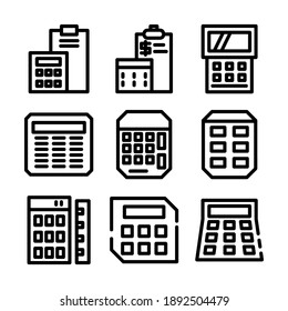 calculator icon or logo isolated sign symbol vector illustration - Collection of high quality black style vector icons
