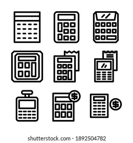 calculator icon or logo isolated sign symbol vector illustration - Collection of high quality black style vector icons
