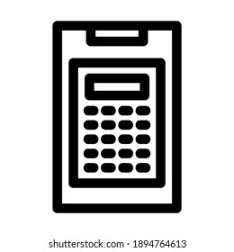 calculator icon or logo isolated sign symbol vector illustration - high quality black style vector icons
