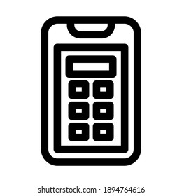 calculator icon or logo isolated sign symbol vector illustration - high quality black style vector icons
