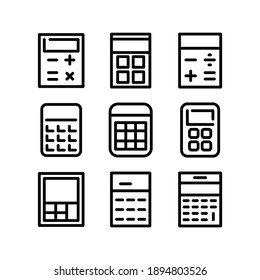 calculator icon or logo isolated sign symbol vector illustration - Collection of high quality black style vector icons
