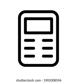 icono de cálculo o logotipo símbolo de signo aislado ilustración vectorial - iconos vectoriales de estilo negro de alta calidad

