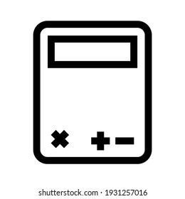 calculator icon or logo isolated sign symbol vector illustration - high quality black style vector icons
