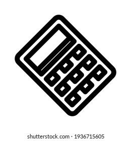 calculator icon or logo isolated sign symbol vector illustration - high quality black style vector icons
