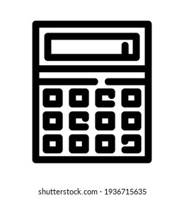 calculator icon or logo isolated sign symbol vector illustration - high quality black style vector icons
